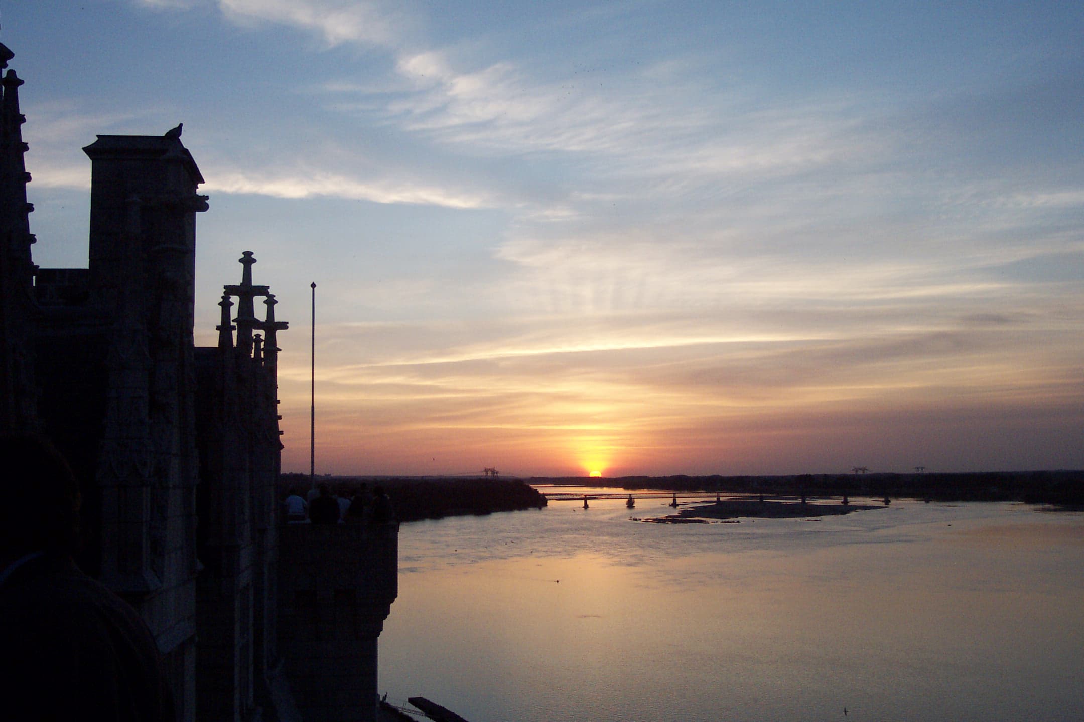 Vue sur les bords de Loire près de Saumur pour illustrer un week-end saumurois